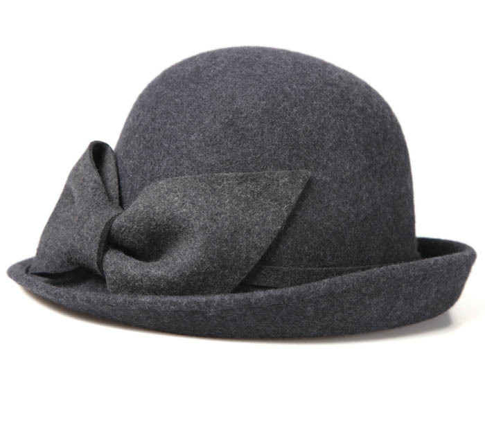 Mossant women's autumn and winter wool cap woolen cap winter hat dome small fedoras jazz hat