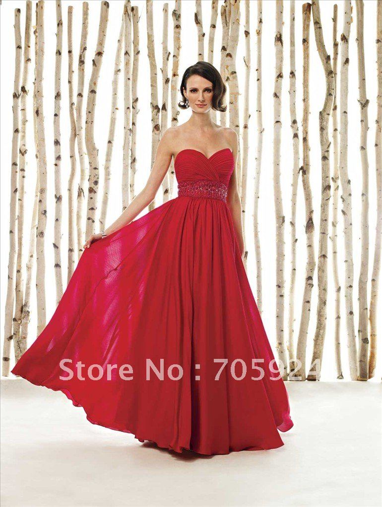mother of bride groom strapless A line chiffon mon cherry 211617 evening gown celebrity dress fashion dress