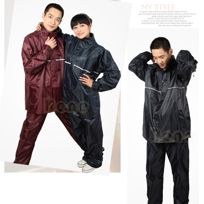 Motorcycle electric bicycle 2182 adult split ride Burberry rain pants set