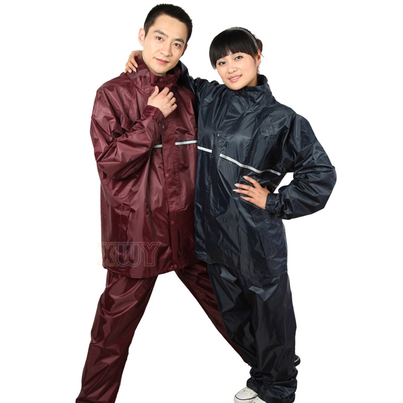 Motorcycle electric bicycle 2182 fashion casual split ride rain pants raincoat set