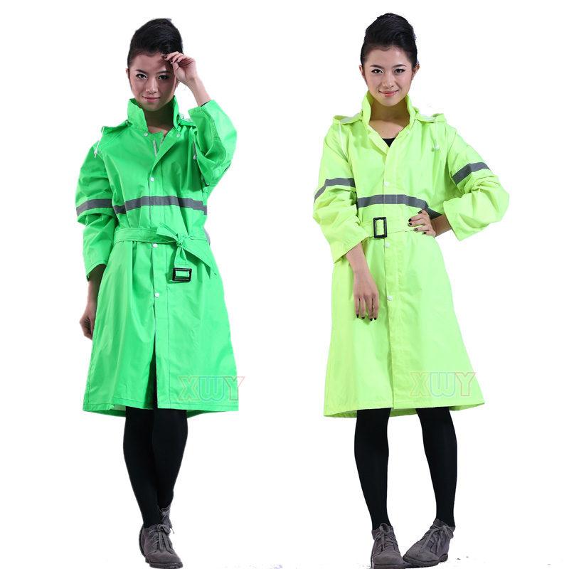 Motorcycle electric bicycle fashion adult women's casual clothing raincoat 29