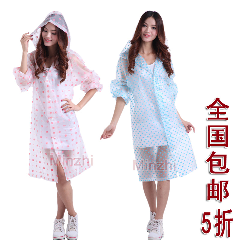 Motorcycle electric bicycle fashion transparent eva disposable raincoat trench 18.8