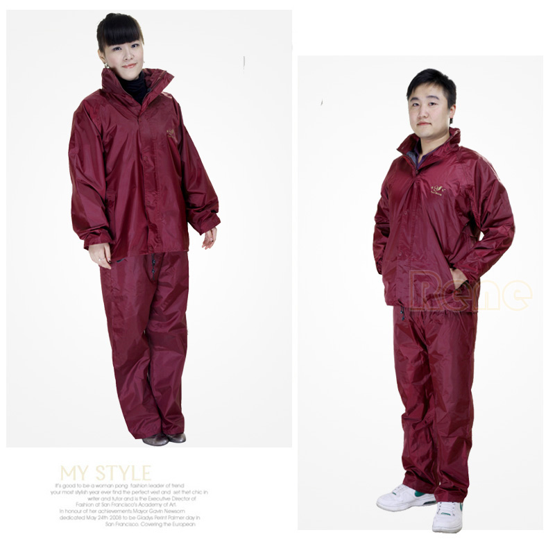 Motorcycle electric bicycle raincoat fashion 807 split ride raincoat rain pants set