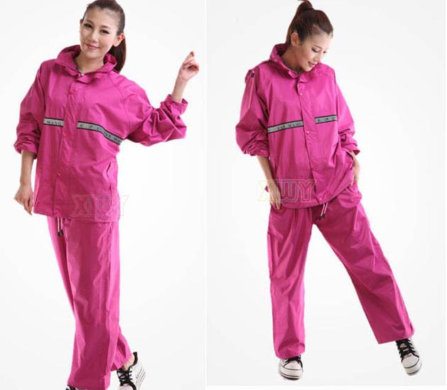 Motorcycle electric bicycle shaker fashion split double layer rain pants raincoat set