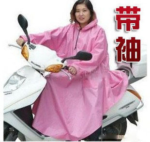 Motorcycle raincoat poncho electric bicycle poncho singleplayer raincoat with sleeves thickening
