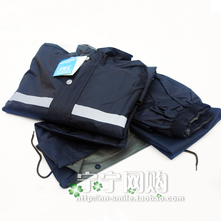 Motorcycle raincoat set electric bicycle raincoat double layer split raincoat set thickening waterproof raincoat