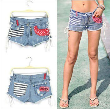 Mouse over image to zoom Sell one like this fashion women star printed Mid-Rise Denim Jeans Shorts Hot Pants
