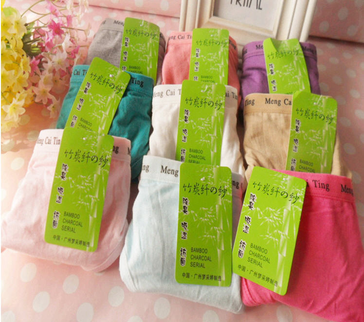 Ms. charcoal underwear comfortable cotton underwear cotton cute underwear day single the underwear wholesale CMT letters