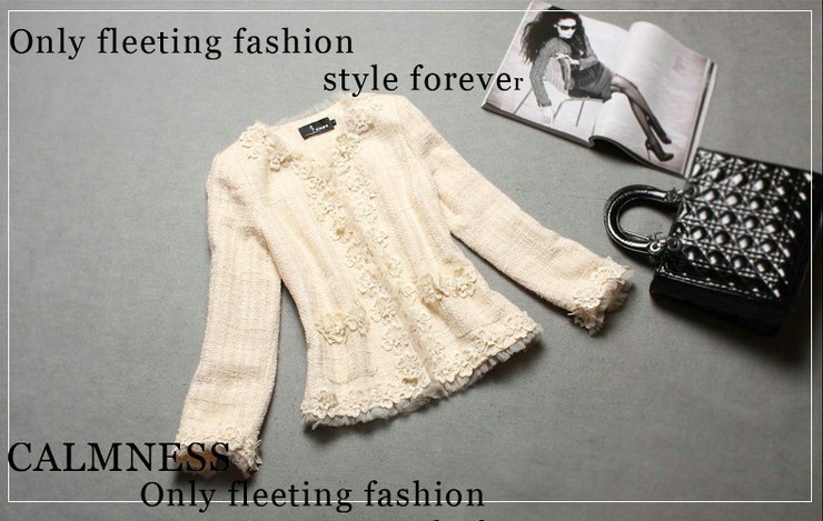 MS COLOR Spring Ladies' Classic Appliques Jacket, Women's embroidery Jacket, High Quality Unique Jaclet