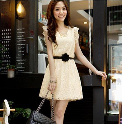 MS COLOR  Summer new arrival fashion dress,women's lace dress,6808