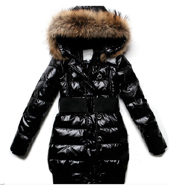Ms. thickened oge collar female models down jacket in a long paragraph Slim jacket coat not afraid of the cold winter