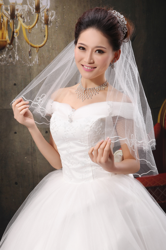 MSS Yarn fashion veil laciness bridal veil quality bridal veil ts-3015