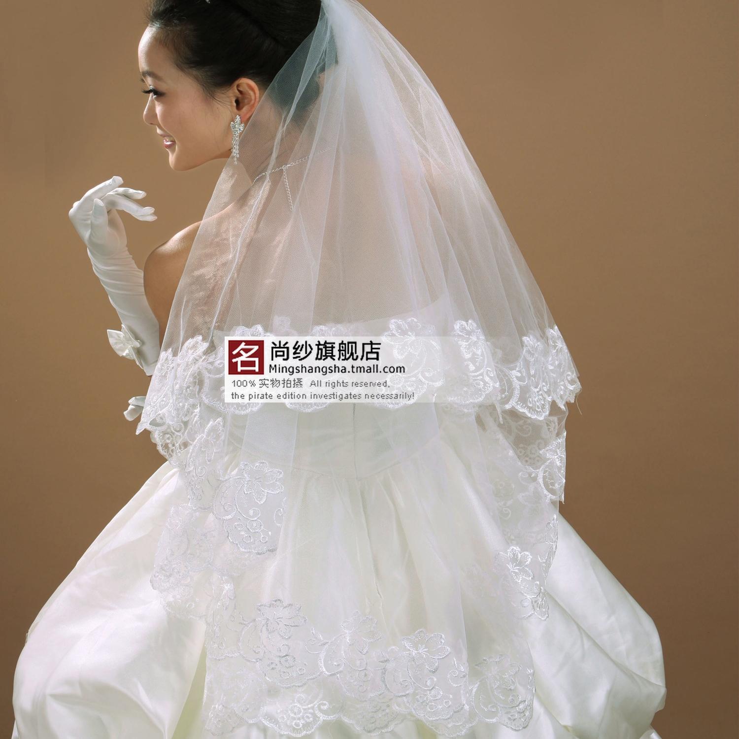 MSS Yarn quality gold laciness veil laciness bridal veil quality bridal veil s-015
