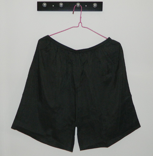 Mulberry silk electricity texture beach pants casual pants derlook shorts - gray