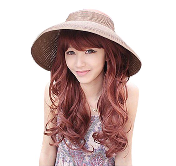 Multi-colors Beach hat  straw summer eaveshat travel sun hat  Large Wide Brim free shipping B458
