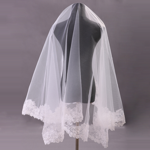 Multi-layer rhinestone veil long trailing veil lace bridal veil gloves wedding dress accessories veil 302