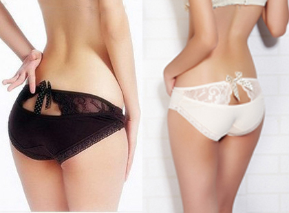 multicolor lace bow sexy women underwear cotton low waist temptation panties underpants promotion free shipping