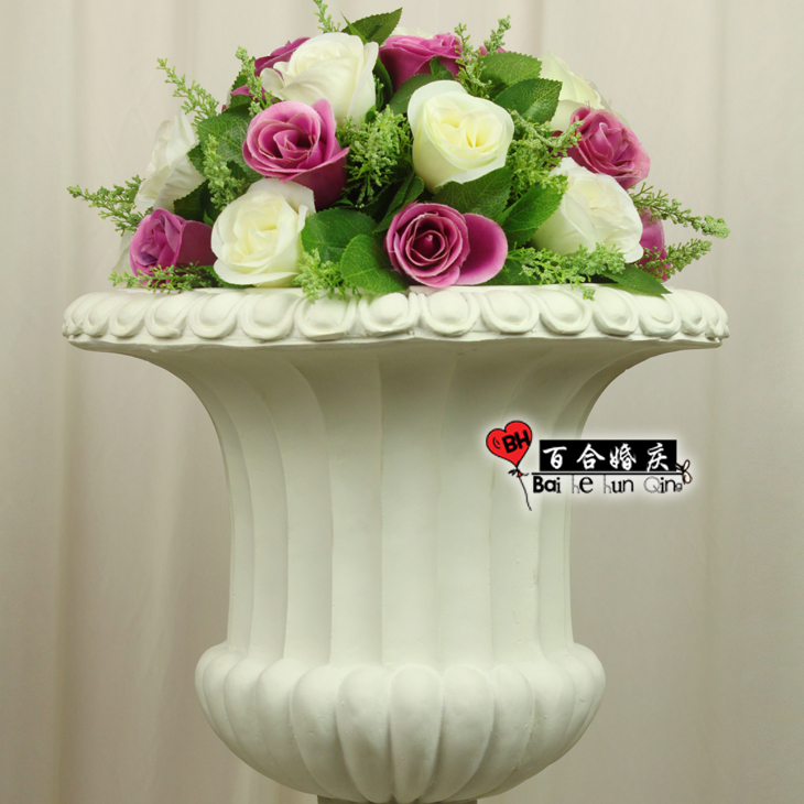 Multicolor rose flower wedding road cited flower decoration wedding props flower finished products