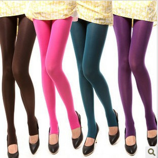 Multicolour step pants candy color thickening stockings step on the foot socks personalized female socks