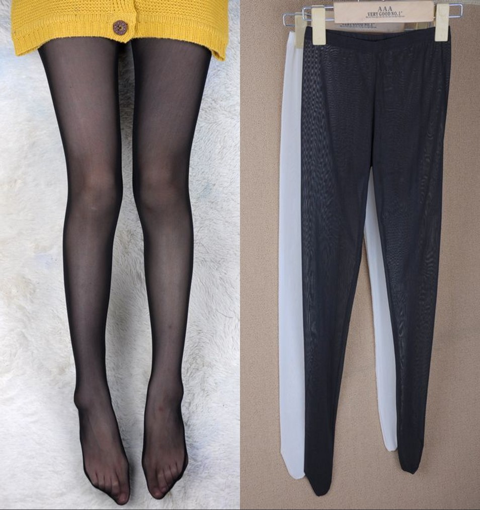 Multicolour thin legging mesh pants stockings socks gauze pants wire pantyhose pants antidepilation