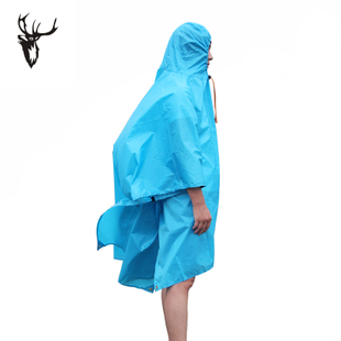 Multifunctional outdoor raincoat hiking travel hiking water-resistant mat ground cloth ultra-light portable