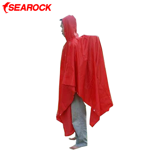 Multifunctional three-in outdoor poncho raincoat ground cloth gazebo