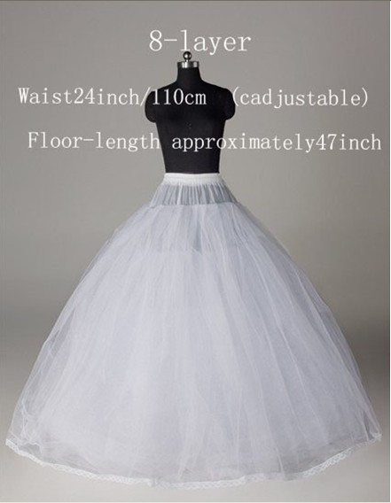 Multilayer(8-layer) net Wedding Crinoline Petticoat Underskirt