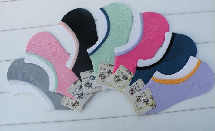 Multiple color lady invisible sox short of bamboo fiber socks don't fall heel ship sox female socks manufacturers wholesale