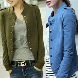 Mushroom autumn outerwear 2012 casual long-sleeve plus size cardigan all-match short jacket blazer