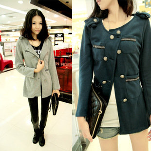 Mushroom women's autumn medium-long trench outerwear clothes