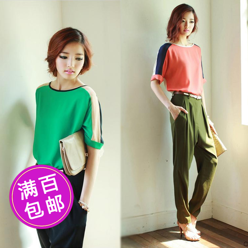 Mushroom women's haircord loose summer shirt female formal chiffon shirt