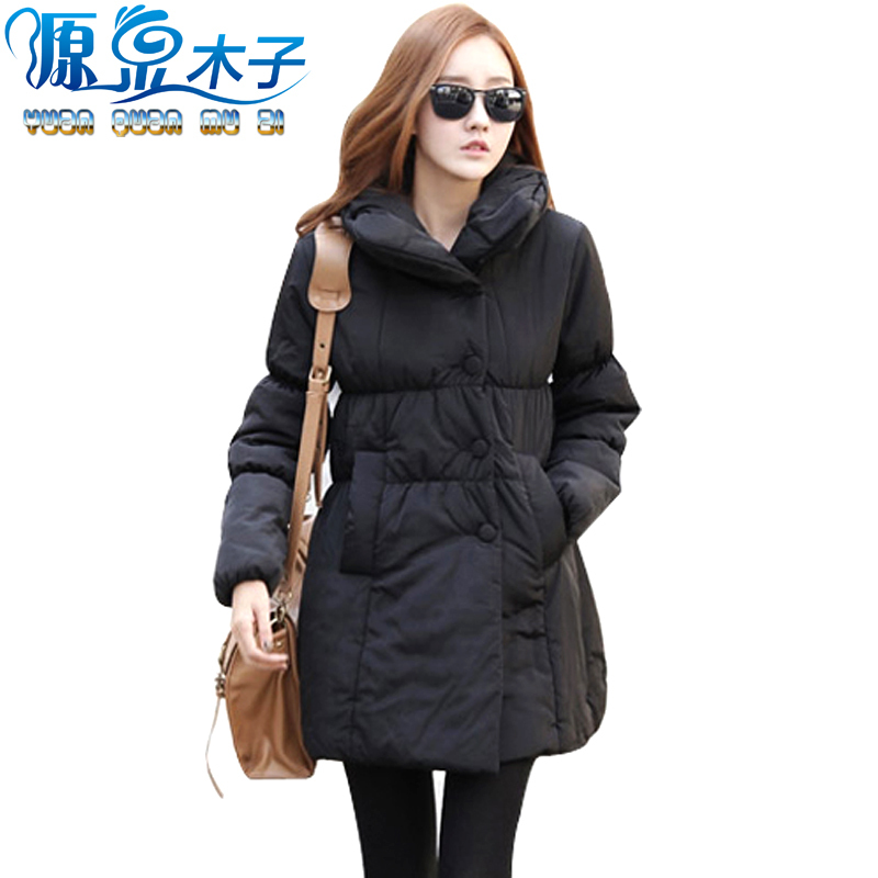 Muzi maternity clothing autumn and winter thickening maternity cotton-padded jacket maternity cotton-padded jacket thermal