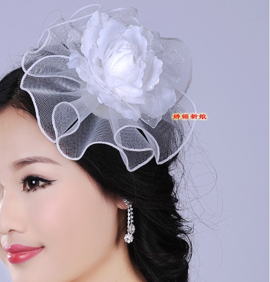 MYLOVE WHITE bride hat  hair accessory for wedding haipin freeshipping