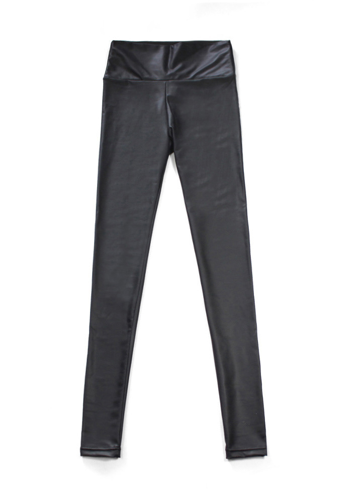 N z2012 fashion plus size high waist matte faux leather legging pants female trousers tight