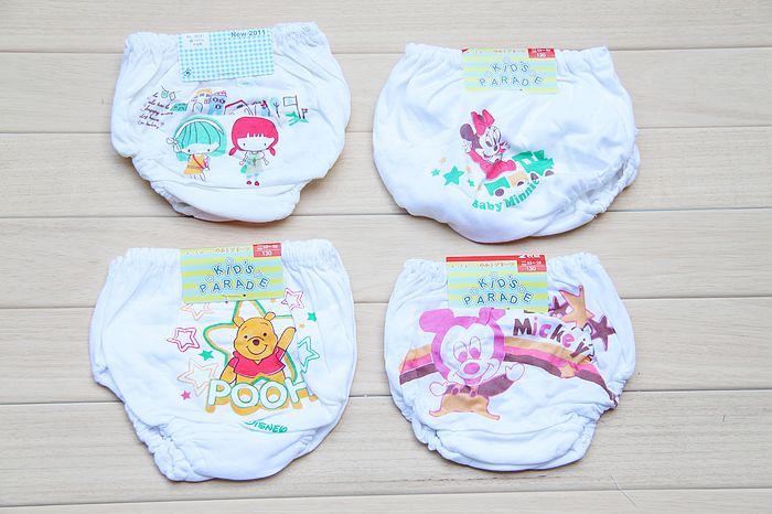 N0005y , child 100% cotton small panties bread pants male female child panties card