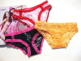 N021 2013 NEW Free  shipping  women's Sexy soft lace elastic hollow out small pants