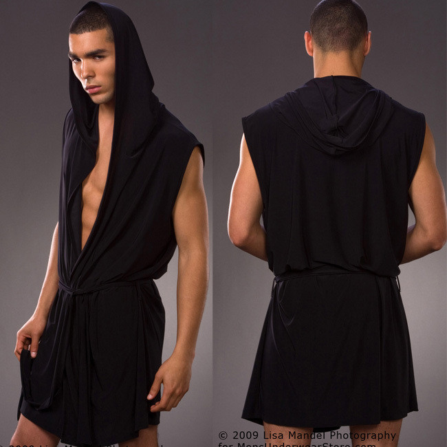 N2 n fashion male bathrobe viscose loose silky casual sleepwear sexy robe