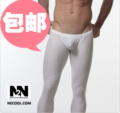 N2 n male autumn and winter legging long johns breathable mesh bags skin tight beauty care pants