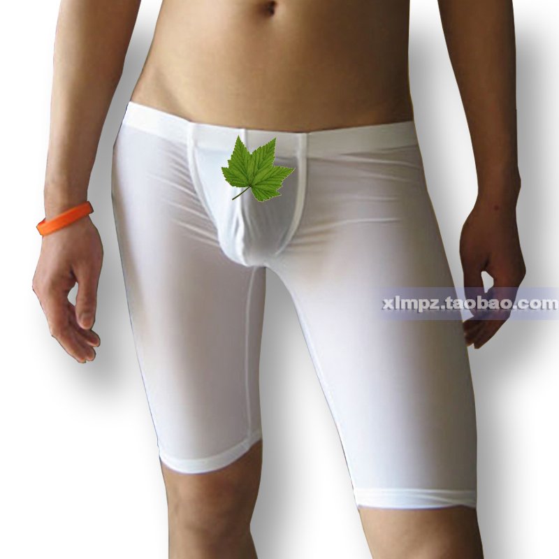 N2 n male panties lounge pants viscose translucent capris low-waist sexy bags knee-length pants