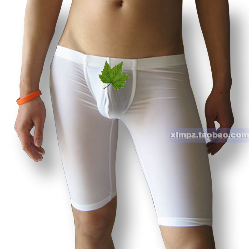 N2 n male panties viscose translucent lounge pants capris low-waist sexy bags knee-length pants
