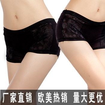 N2068 Embroidered women's boxer shorts upscale underwear (single orders minimum $ 18, can be mixed items)