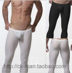 N2n21 mesh sexy male trousers underpants long johns sports pants