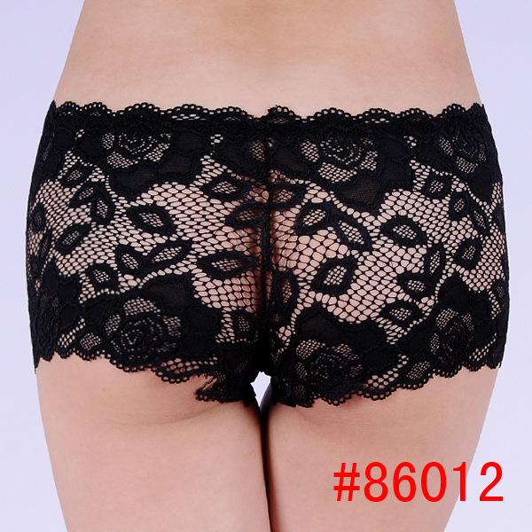 (N86012-1)Pierced Butterfly lace sexy underwear princess sexy ladies panties butterfly tie with diamond lace temperament briefs