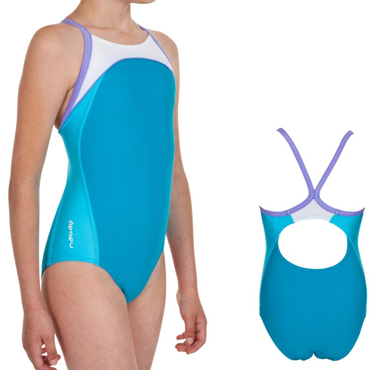Nabaiji girl child female child trigonometric one piece swimwear professional swimsuit chlorine fabric