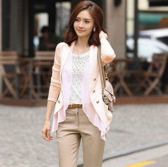 NALULA New Arrival Ladies Chiffon Side Cardigans Casual Women Cotton Jacket 4Colors Size M,L Wholesale&Retail DW1186