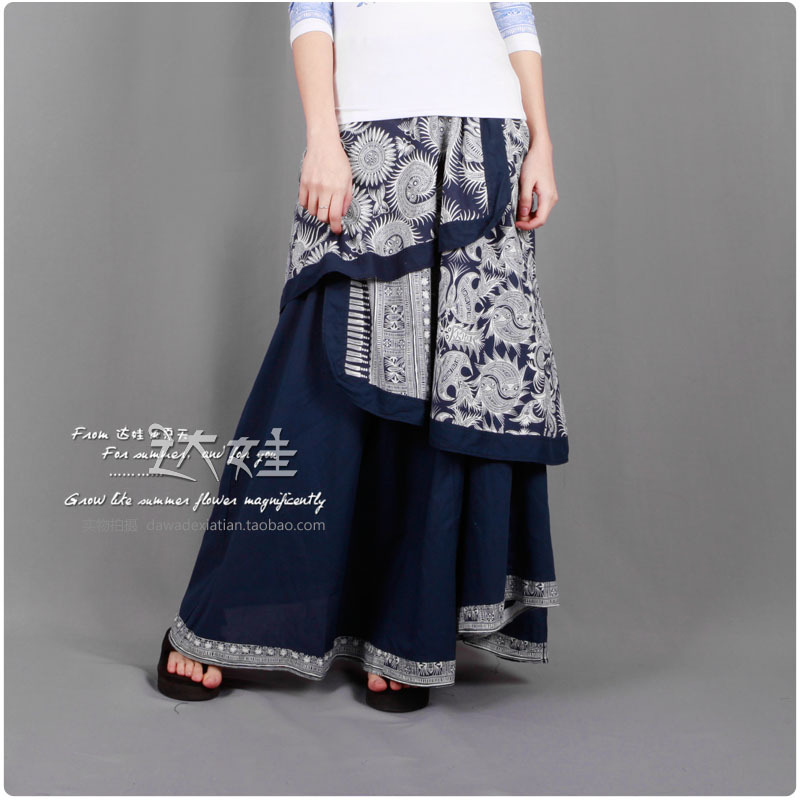 National trend cotton cloth full dress bust skirt 2012 bohemia bust skirt Leather