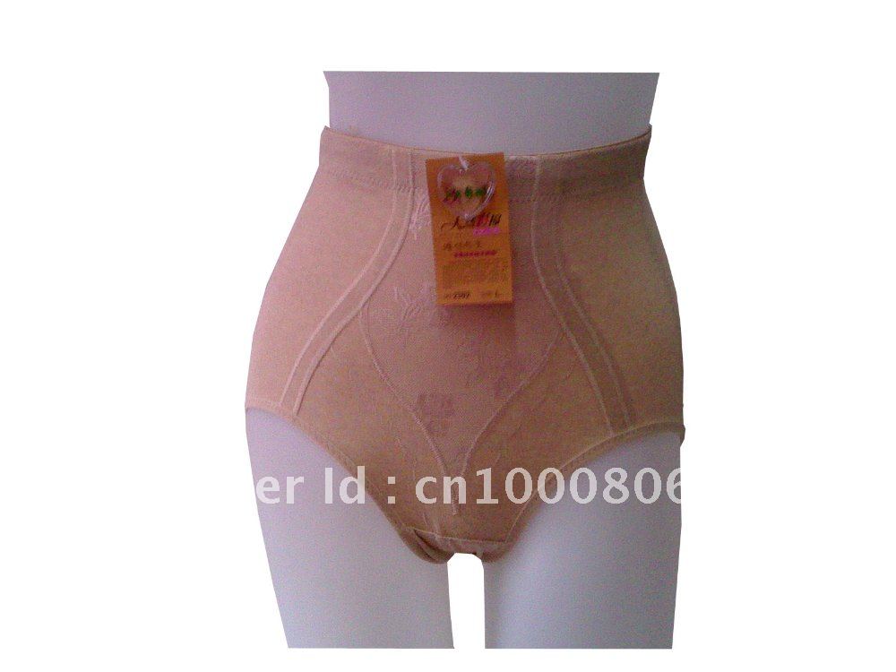 Natural colored cotton force shaping Panty Women Postpartum Body Building Slimming Underpants Body pants