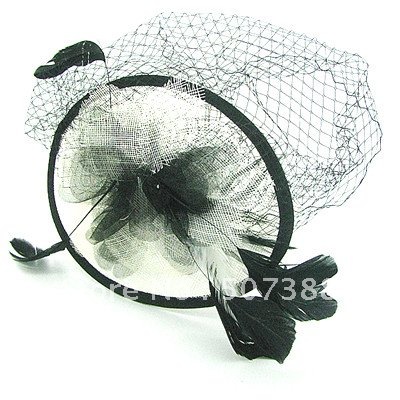 Nature Feather hats jewelry, fashion design and high quality, 21*17cm 18g/pcs, hairband jewelry hats free shipping HA533