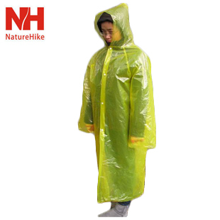 Naturehike outdoor light raincoat - button type sleeves hooded outdoor raincoat poncho