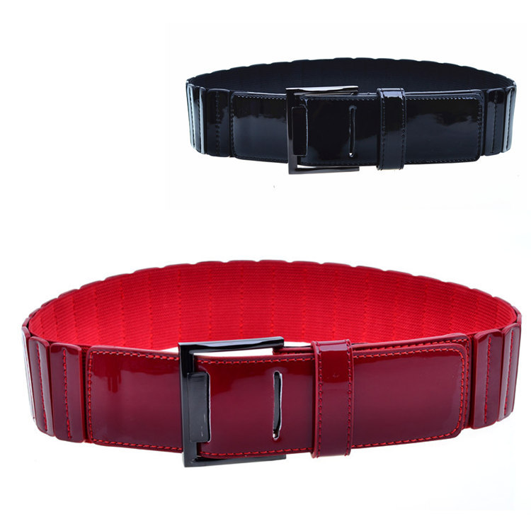 Needle women's belt decoration wide belt Women all-match fashion elastic waist genuine leather strap